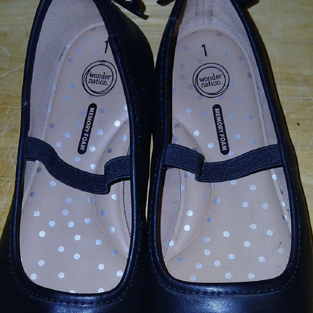 Classic Black Kids Shoes